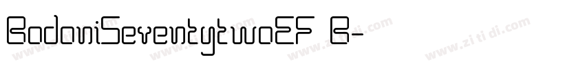 BodoniSeventytwoEF B字体转换